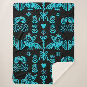 Couverture Sherpa Phoenix Bird Fold Art Imprimer