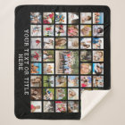 Photo Collage 45 Photos Personnalisées Noir