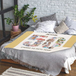 Couverture Sherpa Photo Collage Numéro 50 Neutre 50e anniversaire