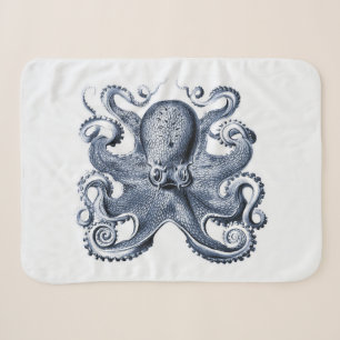 Couverture Sherpa Photo de la marine Blue Octopus par Ernst Haeckel