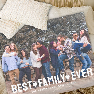 Couverture Sherpa Photo moderne Elégante meilleure famille jamais