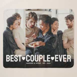 Couverture Sherpa Photo moderne Personnalisée Meilleur Couple Jamais