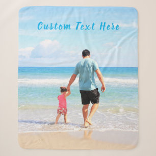 Couverture Sherpa Photo personnalisée Sherpa Blanket Vos photos et v
