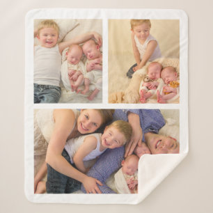 Couverture Sherpa Photo simple moderne 3 famille