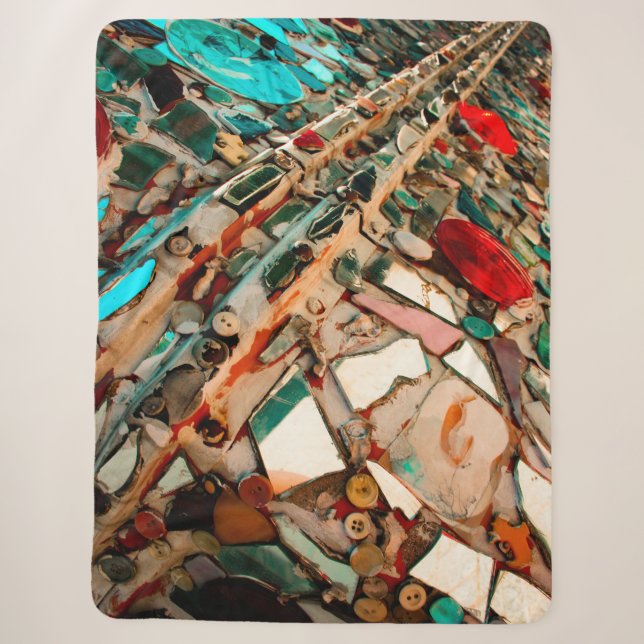 Couverture Sherpa Photographie de mosaïque Abstraite (Devant)