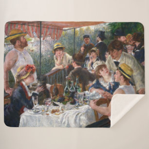Couverture Sherpa Pierre-Auguste Renoir - Déjeuner de la fête nautiq
