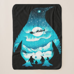 Couverture Sherpa Pingouin personnalisé   Carte Anniversaire