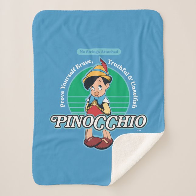 Couverture Sherpa Pinocchio | Aucune chaîne attachée (Devant)