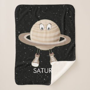 Couverture Sherpa Planète Saturne & étoiles
