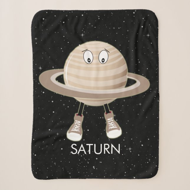 Couverture Sherpa Planète Saturne & étoiles (Devant)
