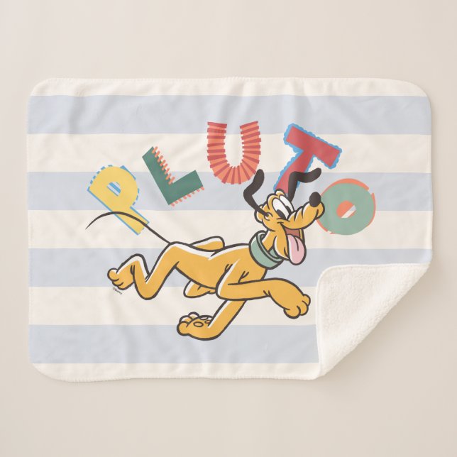 Couverture Sherpa Playful Pastel Pluto (Devant (Horizontal))