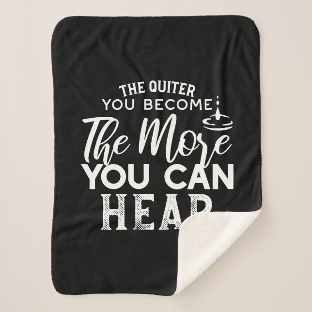 Couverture Sherpa Plus Vous Devenez Calme, Plus Vous Pouvez Entendre (Devant)