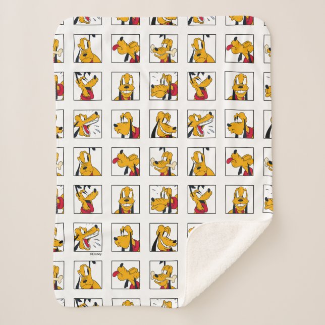 Couverture Sherpa Pluto Expression Grid (Devant)