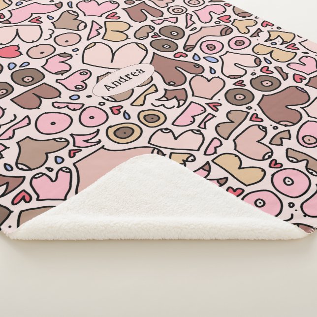 Couverture Sherpa poitrine femme neutre (3/4)