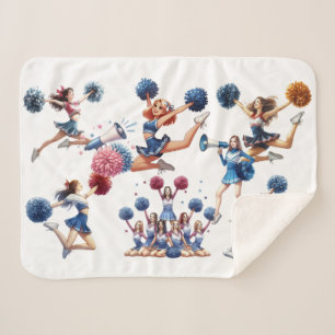 Couverture Sherpa Pom-pom girl