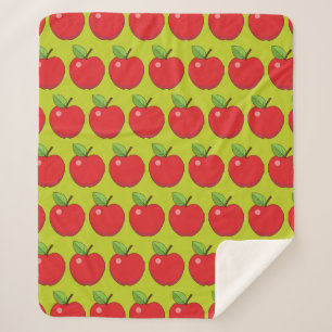 Couverture Sherpa Pomme rouge