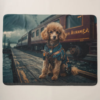 Couverture Sherpa Poodle Steampunk Stationmaster Portrait