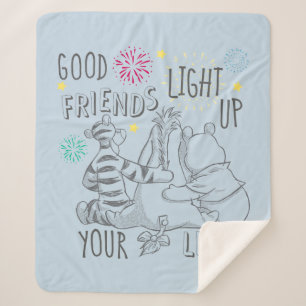 Couverture Sherpa Pooh & Pals Les amis illuminent votre vie