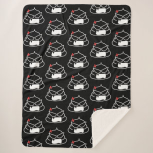 Couverture Sherpa Poop en colère - Brootsch le PooPoo
