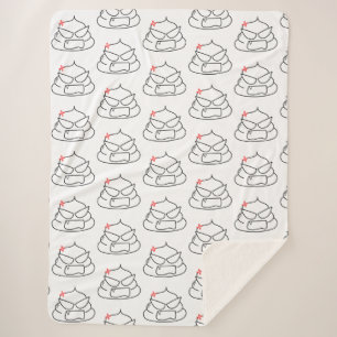 Couverture Sherpa Poop en colère - Brootsch le PooPoo