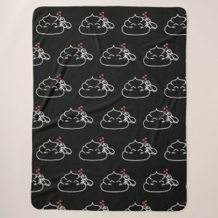 Couverture Sherpa Poop in Love - Brootsch le PooPoo