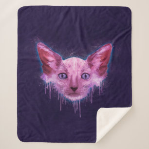 Couverture Sherpa Pop Art Lykoi Cat