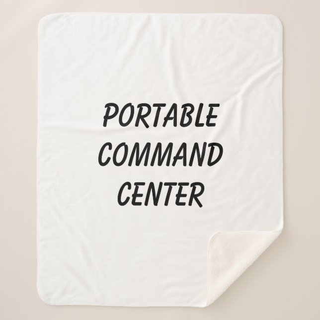 Couverture Sherpa Portable command center blanket (Devant)