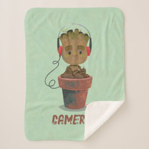 Couverture Sherpa Porter un casque Groot