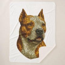 Portrait de chien Pitbull