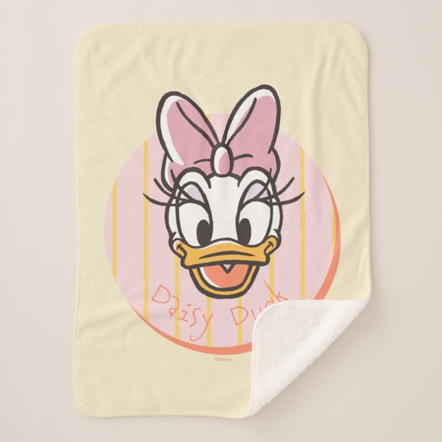 Couverture Sherpa Portrait de Daisy Duck Douce et Ensoleillée (Devant)