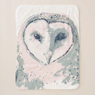 Couverture Sherpa Portrait génial de hibou