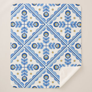 Couverture Sherpa Portugal traditionnel Lisbonne azulejo céramique c