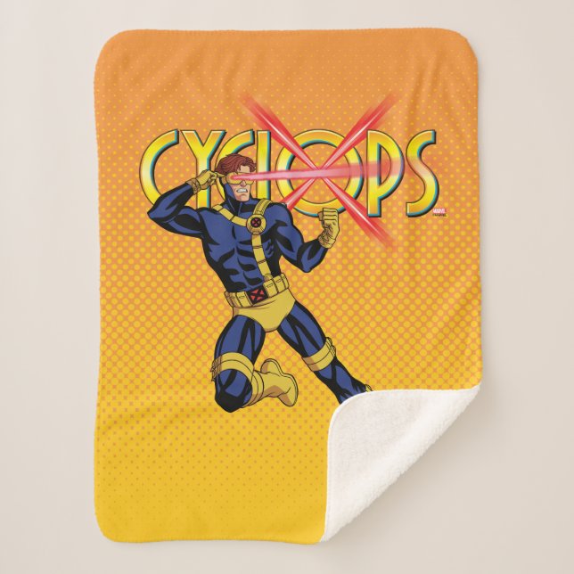 Couverture Sherpa Pose de caractères Cyclops (Devant)