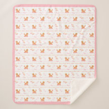 Posh Doodle chien amour Sherpa Blanket