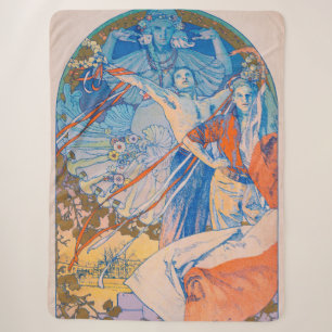 Couverture Sherpa Poster d'Alphonse Mucha pour le Sokol Festival (19