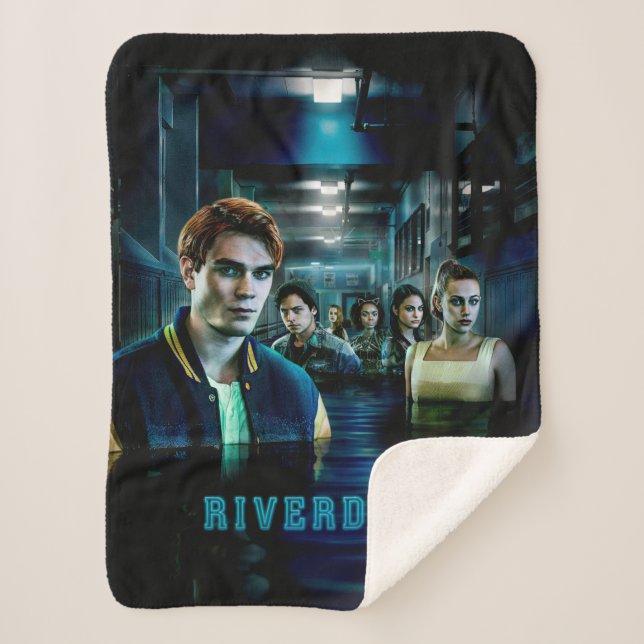 Couverture Sherpa Poster de l'allée inondable de Riverdale (Devant)