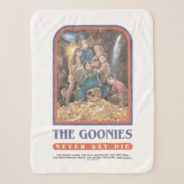 Couverture Sherpa Poster de l'anniversaire du trésor des Goonies (Devant)