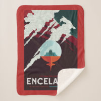 Poster Espace Rétro Mission Cassini À Saturne