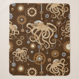 Couverture Sherpa Poulpe Steampunk Rétro Fantastique Mécanique