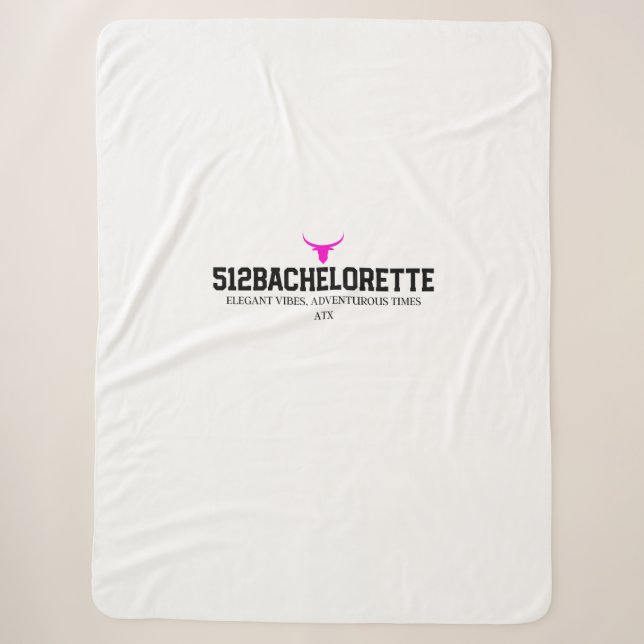 Couverture Sherpa pour enterrement de vie de jeune (Devant)