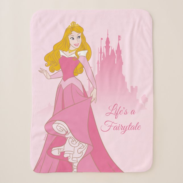 Couverture Sherpa Princess Aurora & Castle Graphic (Devant)