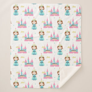 Couverture Sherpa Princesse Bébé Motif fille