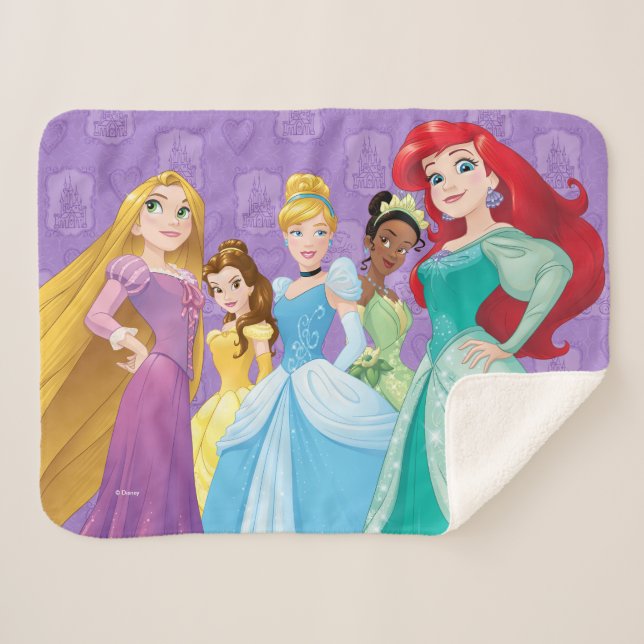 Couverture Sherpa Princesse Disney | L'Intrépide est la force (Devant (Horizontal))