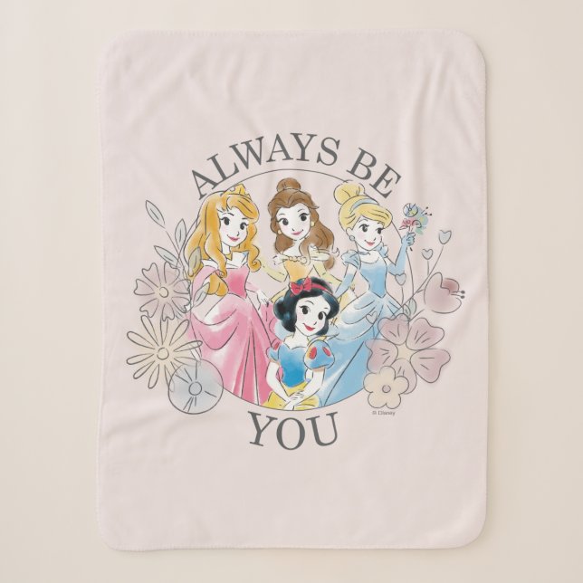 Couverture Sherpa Princesse Disney | Soyez toujours vous (Devant)