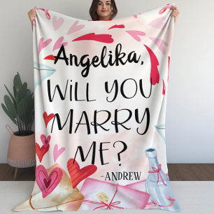 Couverture Sherpa Proposition de marriage   You Marry Me ? Custom
