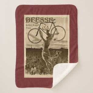 Couverture Sherpa Publicité vintage de vélos