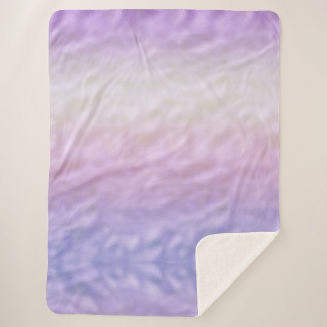 Couverture Sherpa Purple Ombre Unicorn (Devant)