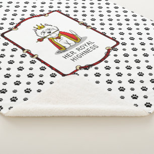 Couverture Sherpa Queen Westie Dog West Highland White Terrier