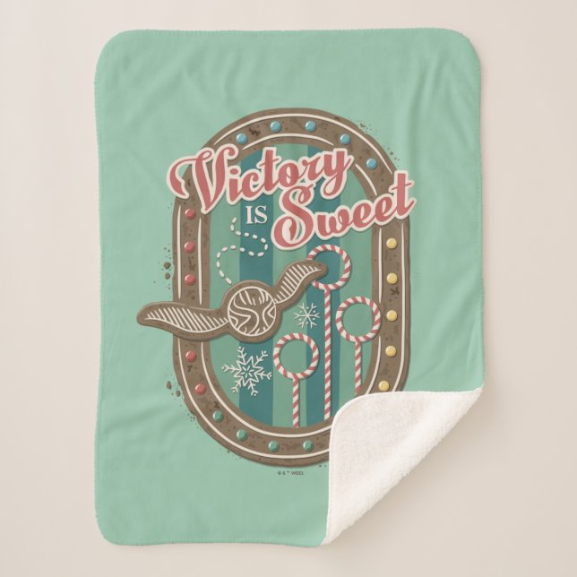 Couverture Sherpa QUIDDITCH™ Victory est Sweet Holiday Cookie Graphi (Devant)