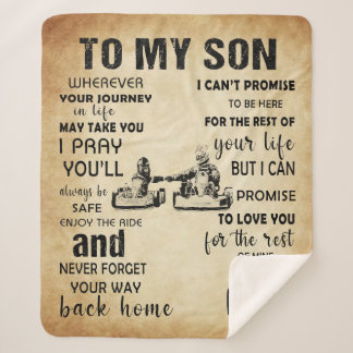 Couverture Sherpa Racing Papa À Mon Fils De Papa Don Signifiant Don